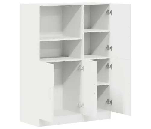 2-Daļīgs Virtuves Skapīšu Komplekts, Balts, Inženierijas Koks Vidaxl