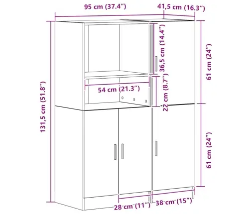 2-Daļīgs Virtuves Skapīšu Komplekts, Pelēks, Inženierijas Koks Vidaxl