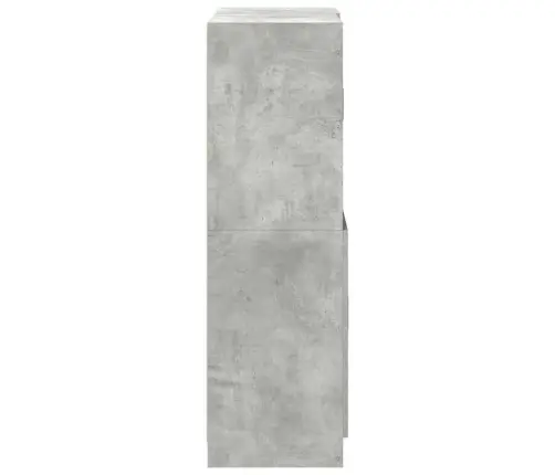 2-Daļīgs Virtuves Skapīšu Komplekts, Pelēks, Inženierijas Koks Vidaxl