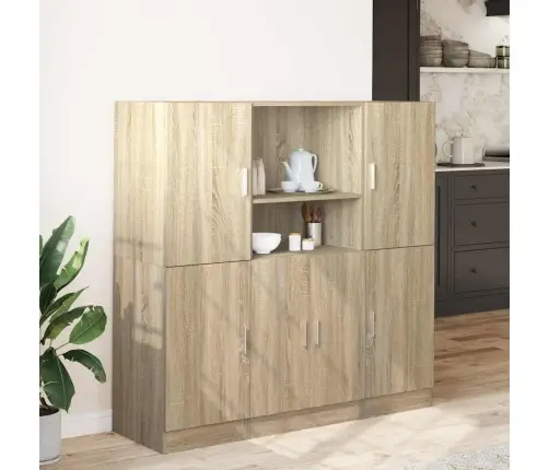 133 -Osaline Köögimööbli Komplekt, Sonoma Tamm, Tehispuit