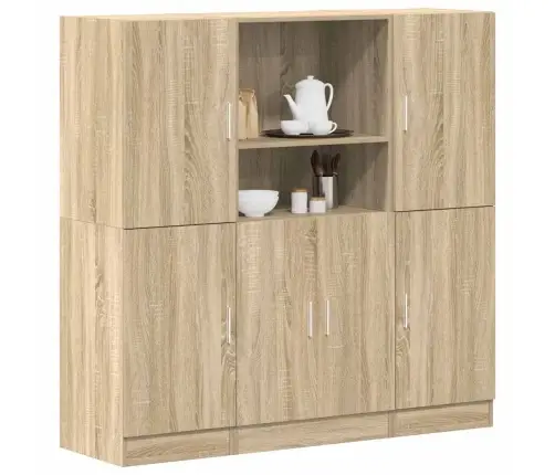 133 -Osaline Köögimööbli Komplekt, Sonoma Tamm, Tehispuit