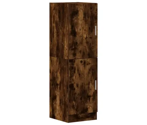 Virtuvės Spintelių Komplektas, 3 Dalių, Dūminio Ąžuolo, Mediena