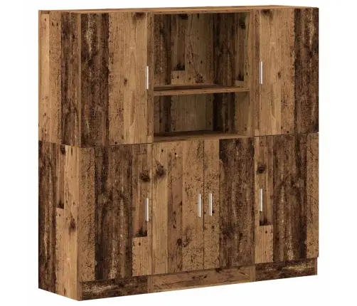 3-Osaline Köögimööbli Komplekt, Vana Puit, Tehispuit