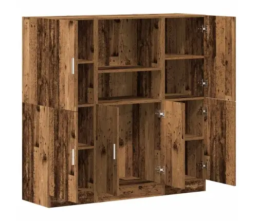 3-Osaline Köögimööbli Komplekt, Vana Puit, Tehispuit