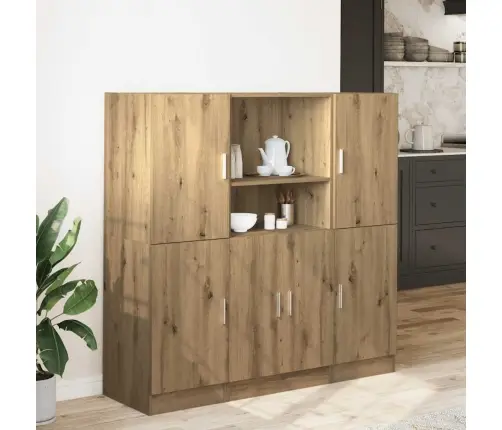 3-Daļīgs Virtuves Skapīšu Komplekts, Inženierijas Koks Vidaxl