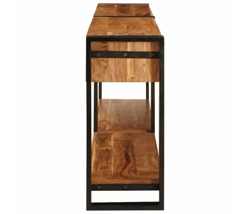 Konsoles Galdi 2 Pcs Brūna 200 X 33 X 75 Cm Akācijas Masīvkoks Vidaxl