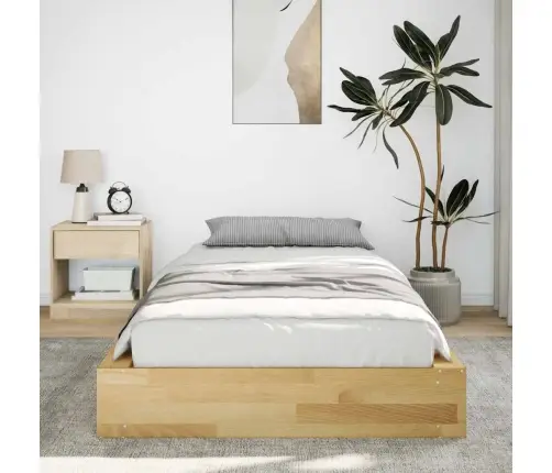 Gultas Rāmis Bez Matrača 90X200 Cm Masīvkoka Ozols Vidaxl