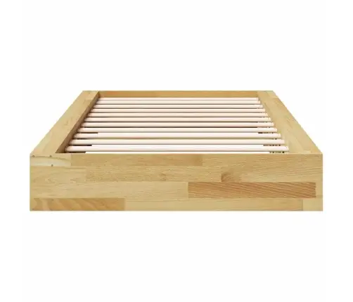 Gultas Rāmis Bez Matrača 90X200 Cm Masīvkoka Ozols Vidaxl
