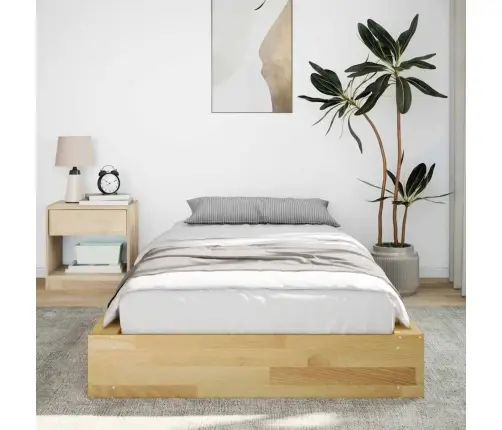 Voodiraam Ilma Madratsita 75X190 Cm Täispuidust Tamm