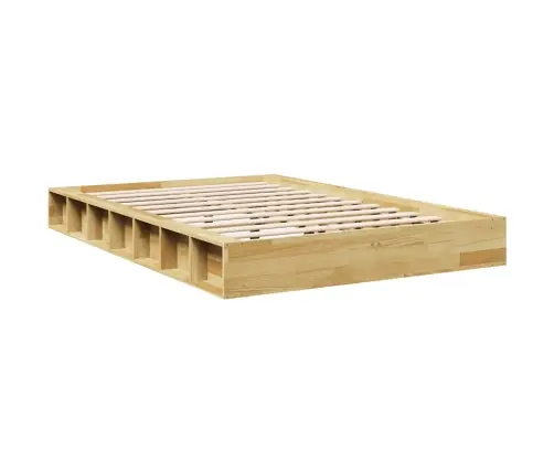 Voodiraam Ilma Madratsita 120X190 Cm Täispuidust Tamm