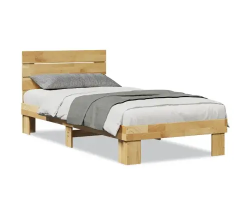 Lovos Rėmas Su Galvūgaliu Be Čiužinio 80X200 Cm Ąžuolo Masyvo