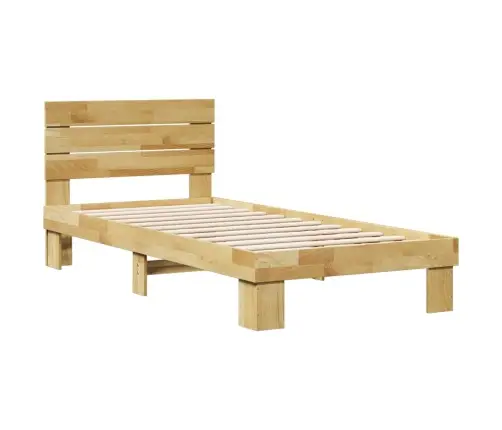 Lovos Rėmas Su Galvūgaliu Be Čiužinio 80X200 Cm Ąžuolo Masyvo