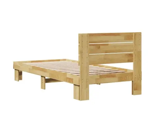 Lovos Rėmas Su Galvūgaliu Be Čiužinio 80X200 Cm Ąžuolo Masyvo