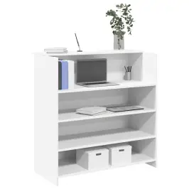 Reģistratūras Galds, Balts, 100X50X103,5 Cm, Inženierkoks Vidaxl