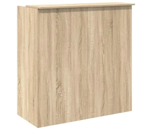 Registratūros Stalas, Sonoma Ąžuolo Spalvos, 100X50X103,5 cm Inžinerinė Mediena