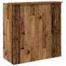 Reģistratūra, Veca Koka, 100X50X103,5 Cm, Inženierijas Koks Vidaxl