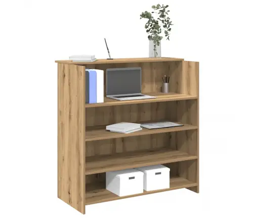 Reģistratūra, Koka Krāsa, 100X50X103,5 Cm, Inženierijas Koks Vidaxl