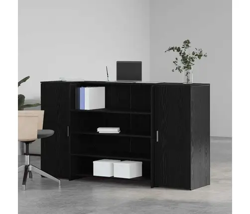 Vastuvõtulaud, Must Tamm, 180 X 50 X 103,5 cm Töödeldud Puit