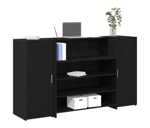 Vastuvõtulaud, Must Tamm, 180 X 50 X 103,5 cm Töödeldud Puit