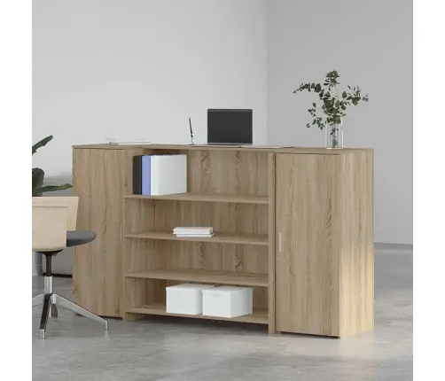 Registratūra, Sonoma Ąžuolo, 180X50X103,5 cm Apdirbta Mediena