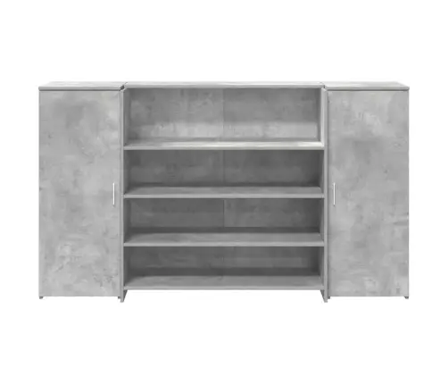 Reģistratūra, Betona Pelēks, 180X50X103,5 Cm, Inženierijas Koks Vidaxl Reģistratūra, Betona Pelēks, 180X50X103,5 Cm, Inženierijas Koks Vidaxl