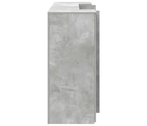 Reģistratūra, Betona Pelēks, 180X50X103,5 Cm, Inženierijas Koks Vidaxl Reģistratūra, Betona Pelēks, 180X50X103,5 Cm, Inženierijas Koks Vidaxl