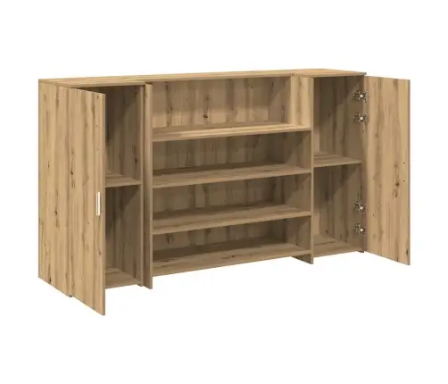 Reģistratūra, Koka Krāsa, 180X50X103,5 Cm, Inženierijas Koks Vidaxl