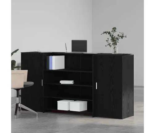 Vastuvõtulaud, Must Tamm, 200 X 50 X 103,5 cm Töödeldud Puit