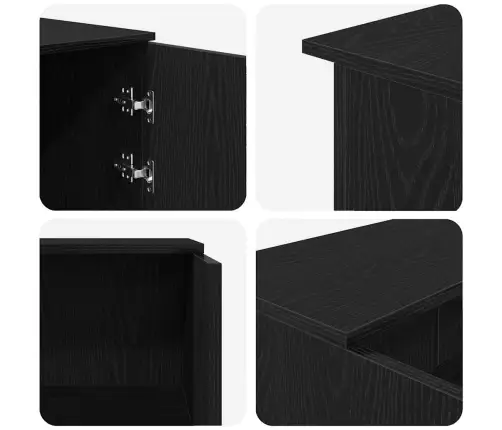 Vastuvõtulaud, Must Tamm, 200 X 50 X 103,5 cm Töödeldud Puit