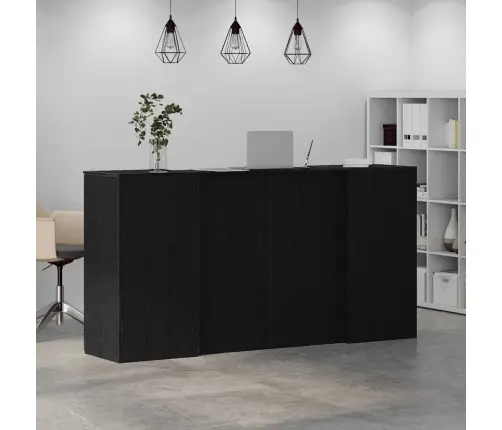 Vastuvõtulaud, Must Tamm, 200 X 50 X 103,5 cm Töödeldud Puit