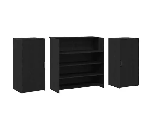 Vastuvõtulaud, Must Tamm, 200 X 50 X 103,5 cm Töödeldud Puit