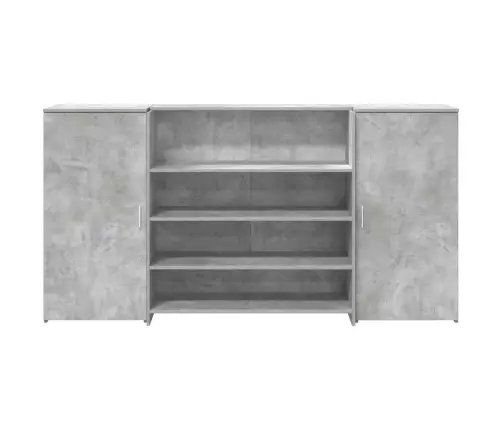 Vastuvõtulaud, Betoonhall, 200X50X103,5 cm Tehispuit