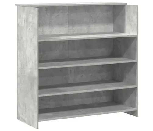Vastuvõtulaud, Betoonhall, 200X50X103,5 cm Tehispuit