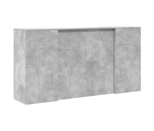 Vastuvõtulaud, Betoonhall, 200X50X103,5 cm Tehispuit