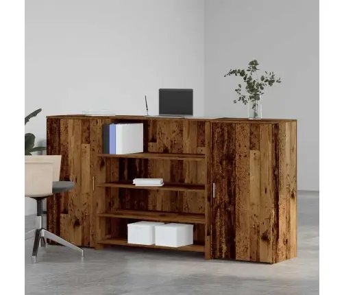 Registratūra, Medienos, 200X50X103,5 cm Apdirbta Mediena Registratūra, Medienos, 200X50X103,5 cm Apdirbta Mediena