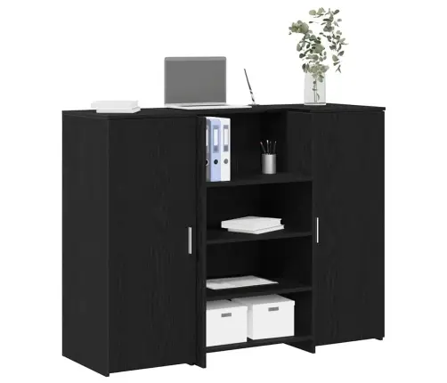 Vastuvõtulaud, Must Tamm, 135X50X103,5 cm Tehispuit