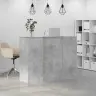 Reģistratūra, Betona Pelēks, 135X50X103,5 Cm, Inženierijas Koks Vidaxl