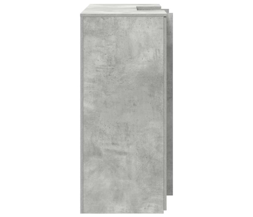Reģistratūra, Betona Pelēks, 135X50X103,5 Cm, Inženierijas Koks Vidaxl