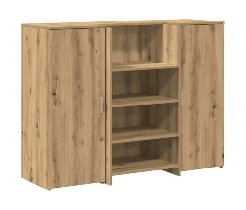 Reģistratūra, Koka Krāsa, 135X50X103,5 Cm, Inženierijas Koks Vidaxl
