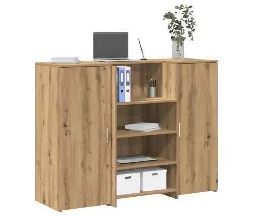 Reģistratūra, Koka Krāsa, 135X50X103,5 Cm, Inženierijas Koks Vidaxl