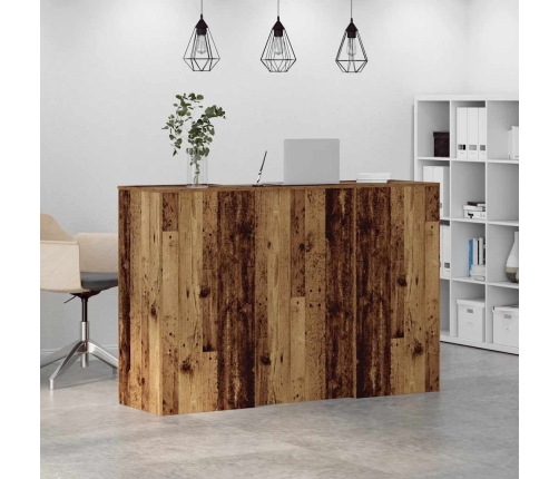 Reģistratūra, Veca Koka, 155X50X103,5 Cm, Inženierijas Koks Vidaxl