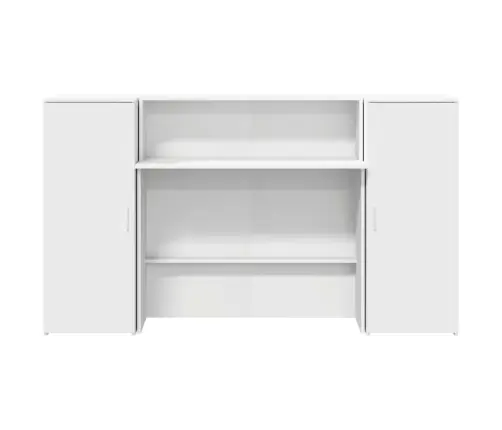 Reģistratūra, Balta, 180X50X103,5 Cm, Inženierijas Koks Vidaxl