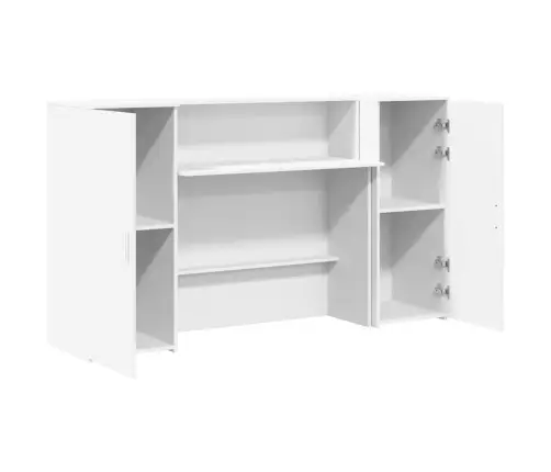 Reģistratūra, Balta, 180X50X103,5 Cm, Inženierijas Koks Vidaxl