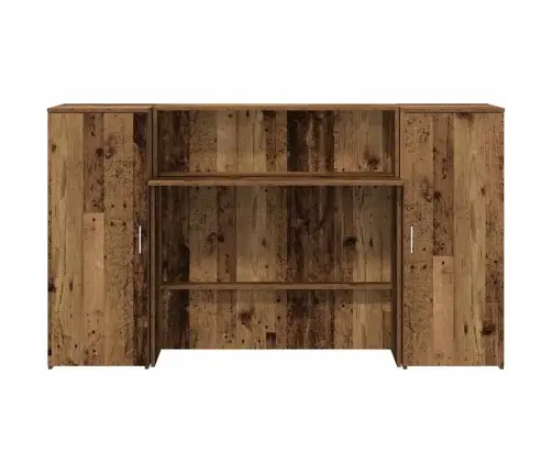 Reģistratūra, Veca Koka, 180X50X103,5 Cm, Inženierijas Koks Vidaxl