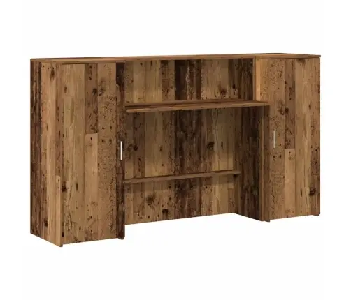 Reģistratūra, Veca Koka, 180X50X103,5 Cm, Inženierijas Koks Vidaxl
