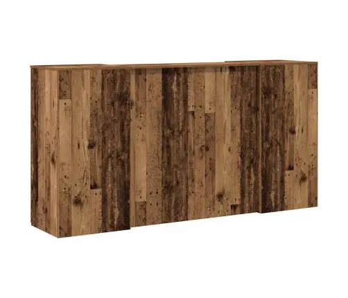 Reģistratūra, Veca Koka, 200X50X103,5 Cm, Inženierijas Koks Vidaxl