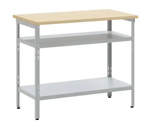 Darbo Stalas Su Lentyna Su Saugykla Pilka 100 X 55 X 85 Cm