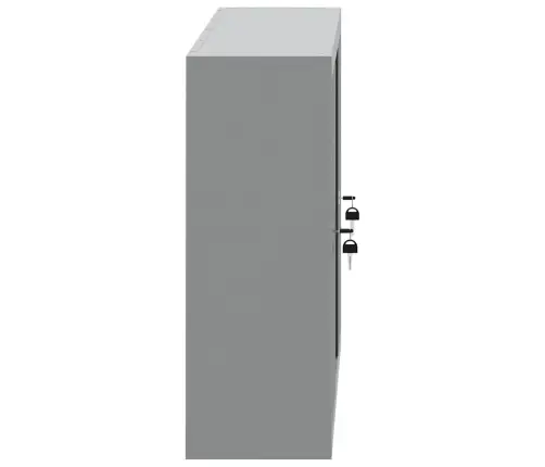 Tööriistakapp Riiuliga Lukuga Must Ja Hall 50 X 20 X 55 Cm