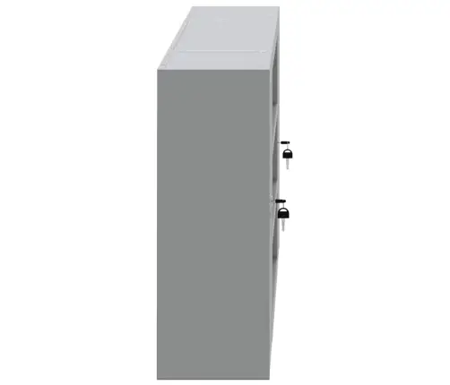 Rīku Skapis Ar Plauktu Melns Un Pelēks 50 X 20 X 55 Cm Vidaxl