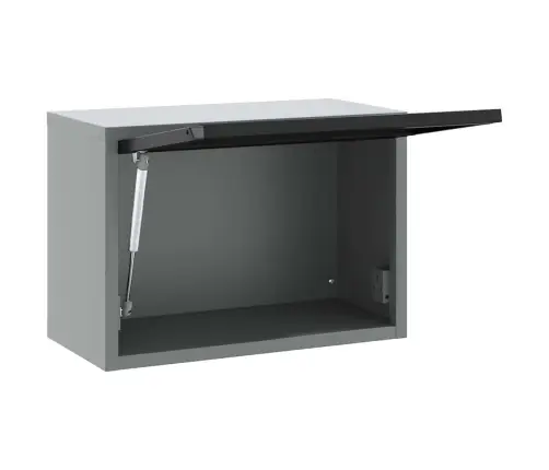 Rīku Skapis Ar Uzglabāšanu Melns Un Pelēks 50 X 25 X 35 Cm Vidaxl